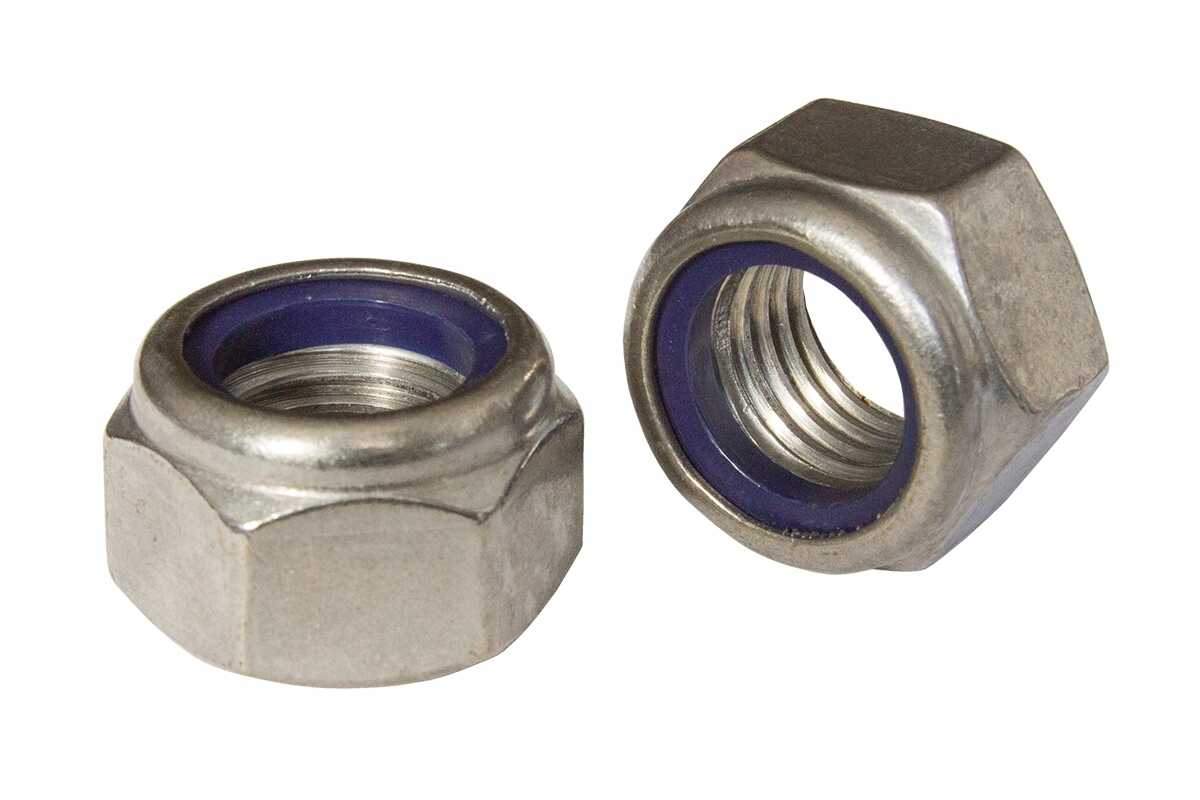 Гайка самостопорна М14, полімер кільце, А2